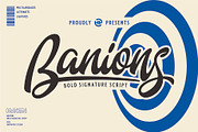 Banions | Bold Signature Script, a Script Font by Havinkpen (Thumbnail 1 of 10)