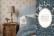 Farmhouse Navy Floral Patterns, a Pattern Graphic by Eclectic Anthology (Thumbnail 10 of 12)