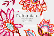 Bohemian Chintz, HandMade Watercolor, a Pattern Graphic by TSTUDIO (Thumbnail 1 of 11)