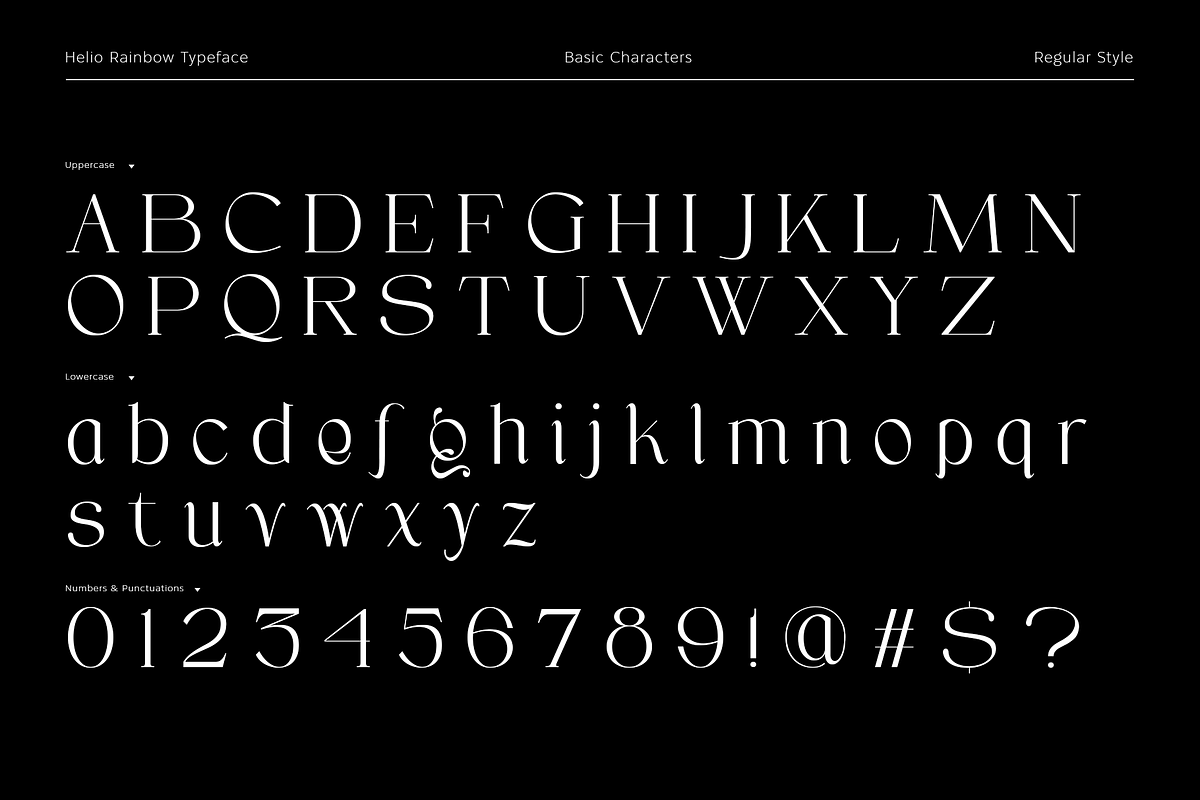 Helio Rainbow - Elegant Serif Font, a Serif Font by Wacaksara Co. (Photo 6 of 9)