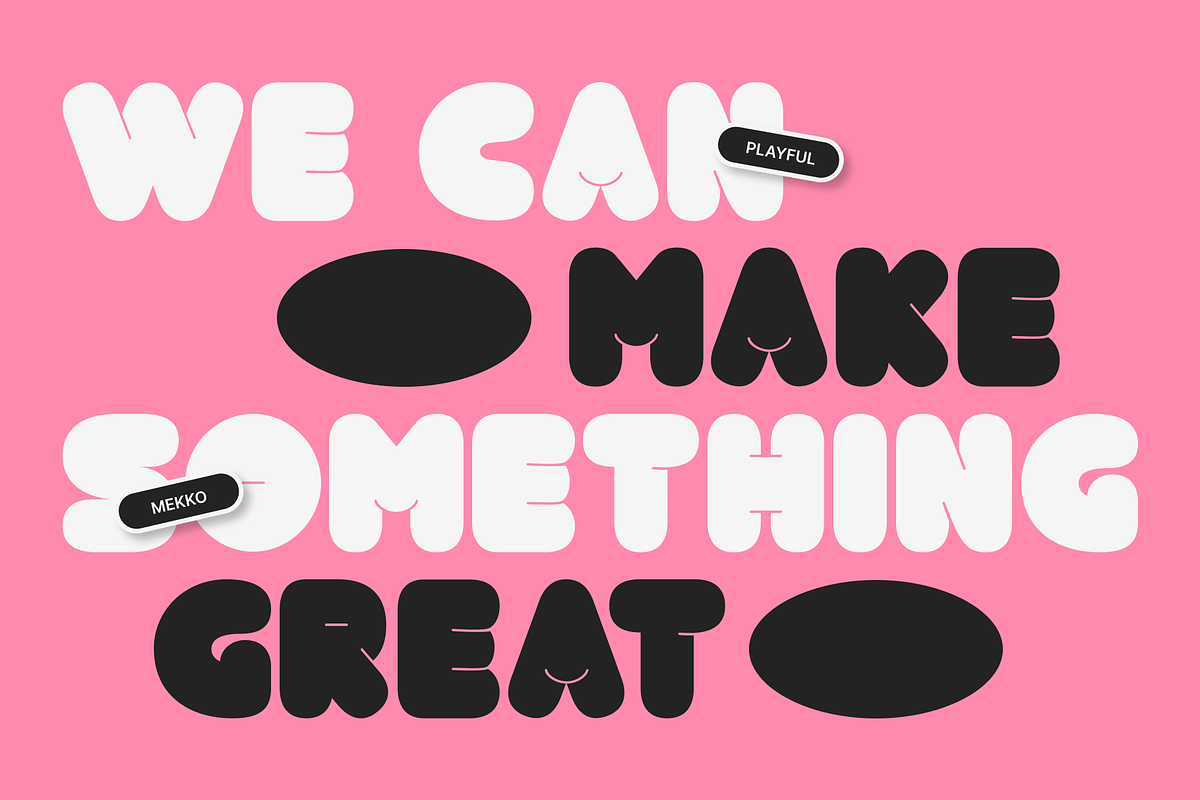 Mekko Rounded Typeface, a Sans Serif Font by Fitrah Type (Photo 13 of 15)