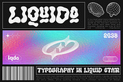 Oleho Senthor - Y2K Liquid Font, a Font by twinstd (Thumbnail 4 of 9)