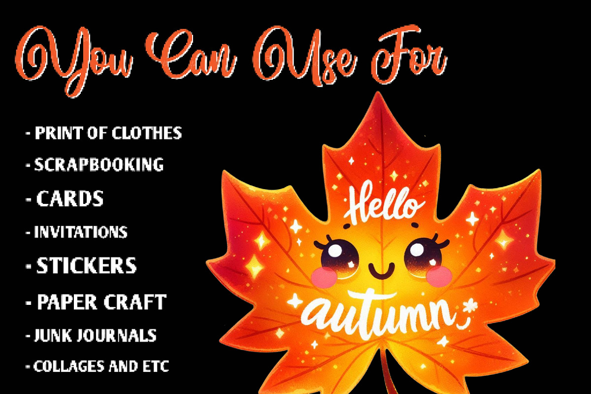 Hello Autumn Clipart, an Illustration by CreationArt (Photo 3 of 9)