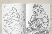 Magical Princess Coloring Book Vol37, a Person Illustration by ikarifq shop (Thumbnail 7 of 7)