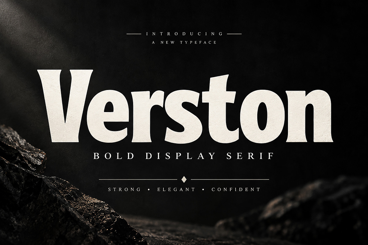 Verston — Strong. Elegant. Confident, a Script Font by Wow Magic (Photo 1 of 5)