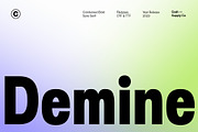 Demine – Condensed Bold Sans Serif, a Sans Serif Font by Craft Supply Co. (Thumbnail 1 of 8)