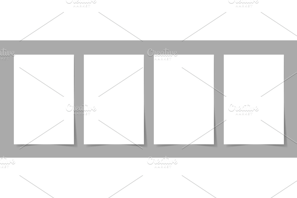 Blank A4 paper sheet. White blank, an Illustration by Frogella