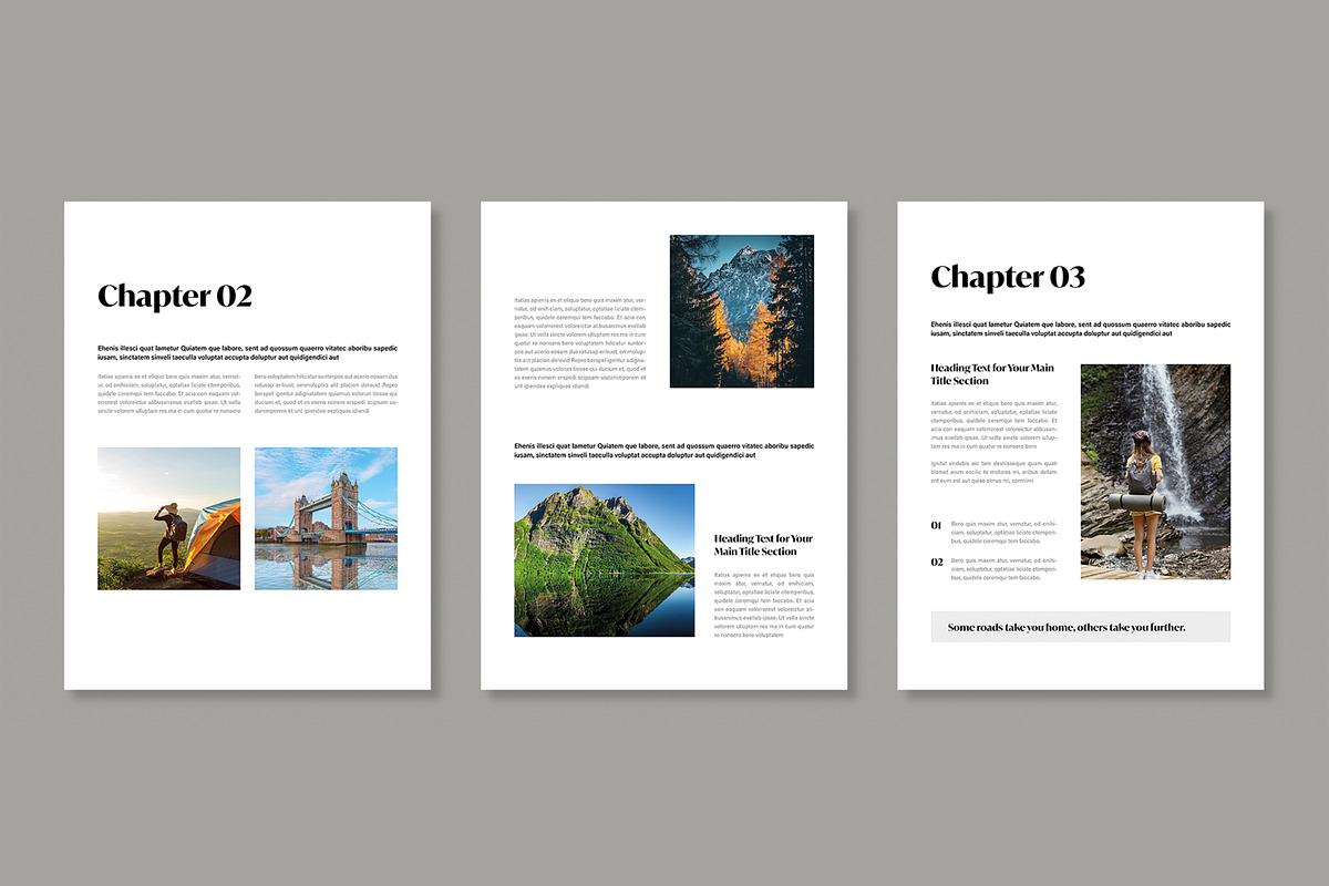Modern Digital Ebook Template Layout