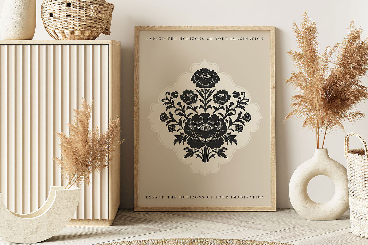 Linocut Flowers #2 | Poster Builder, an Object Graphic by KetteCreate (Photo 11 of 13)