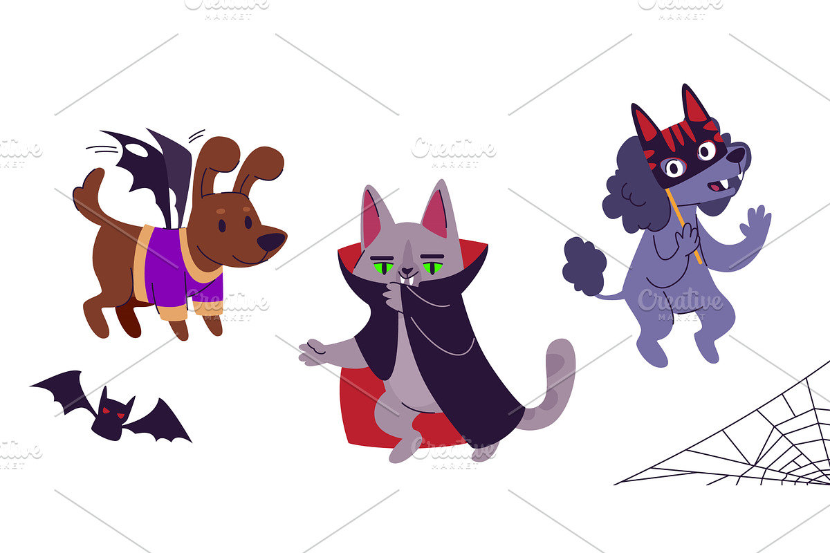Funny pet Halloween costume, an Animal Illustration by art PVP - market