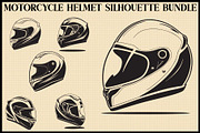 Motorcycle Helmet Vector Clipart Set, an Illustration by Gfx_Store (Thumbnail 1 of 7)