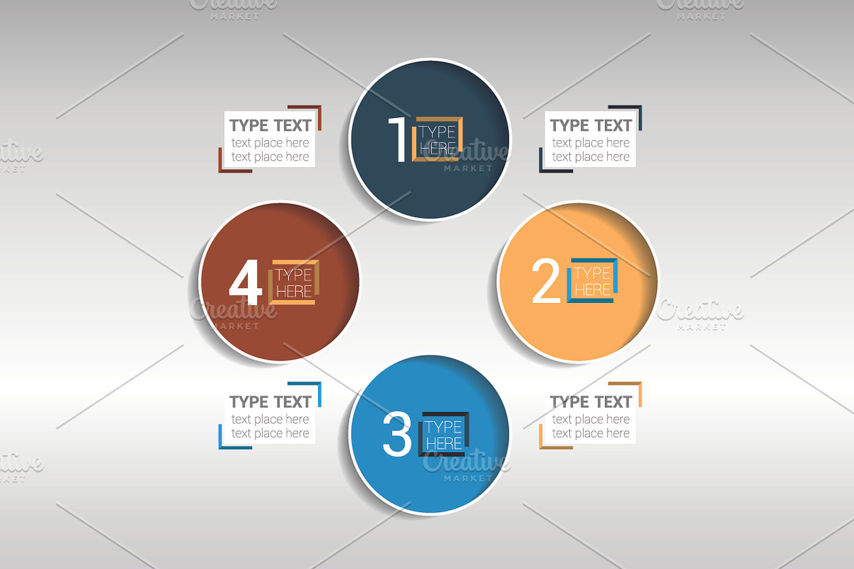 Circle, round infographic., a Background Graphic by kaskadesign