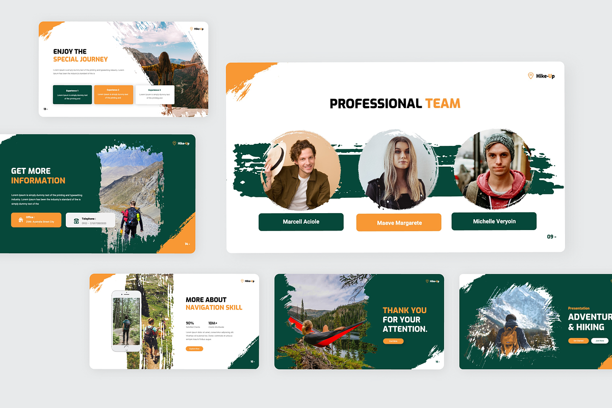 Adventure & Hiking Google Slide, a Presentation Template by SquidPixey (Photo 6 of 6)