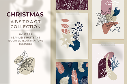 Modern Burgundy Christmas