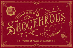Shockerous - Victorian Vintage Font