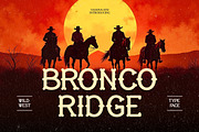 Bronco Ridge Wild West Typeface Font, a Sans Serif Font by Vadovastd (Thumbnail 1 of 7)