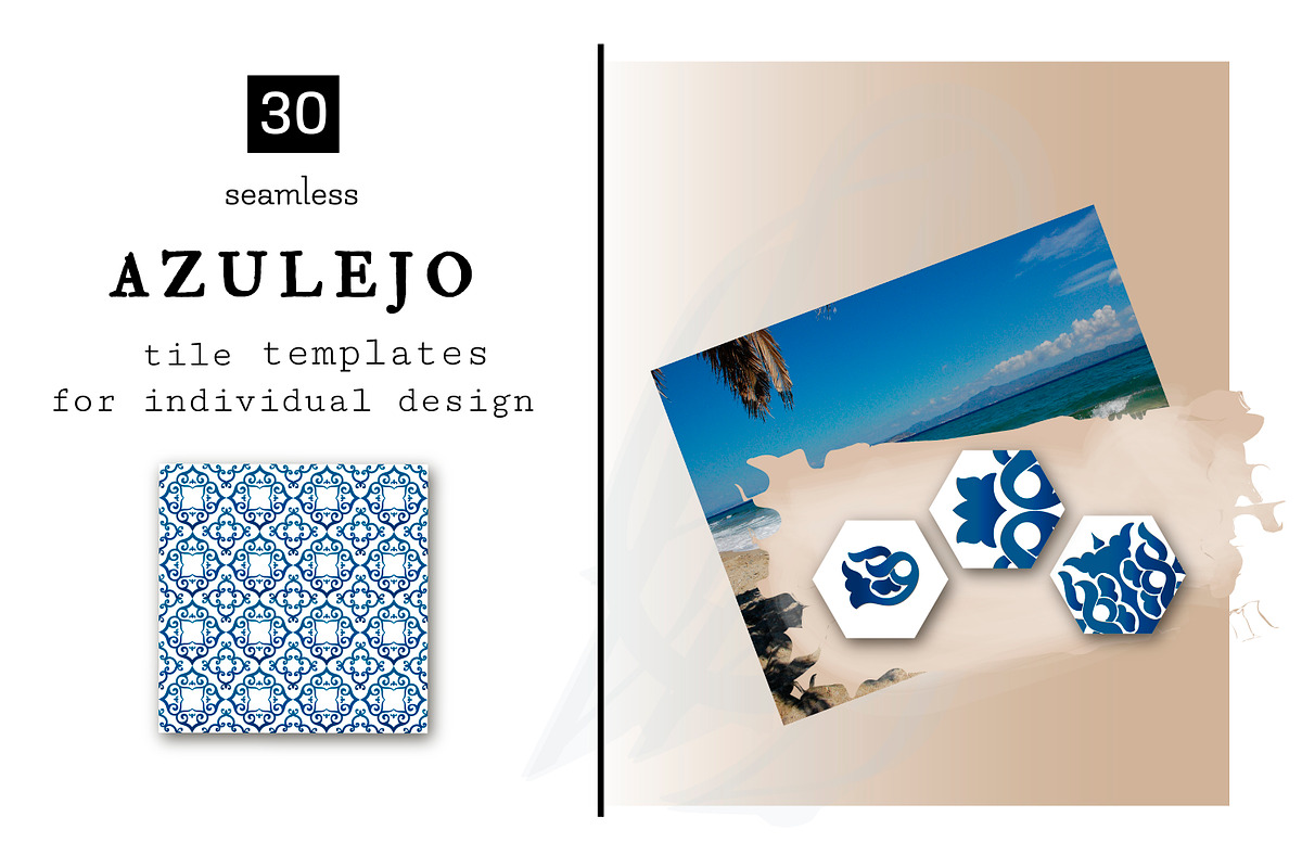 Set of 50 AZULEJO TILES templates, a Pattern Graphic by DeMih (Photo 3 of 8)