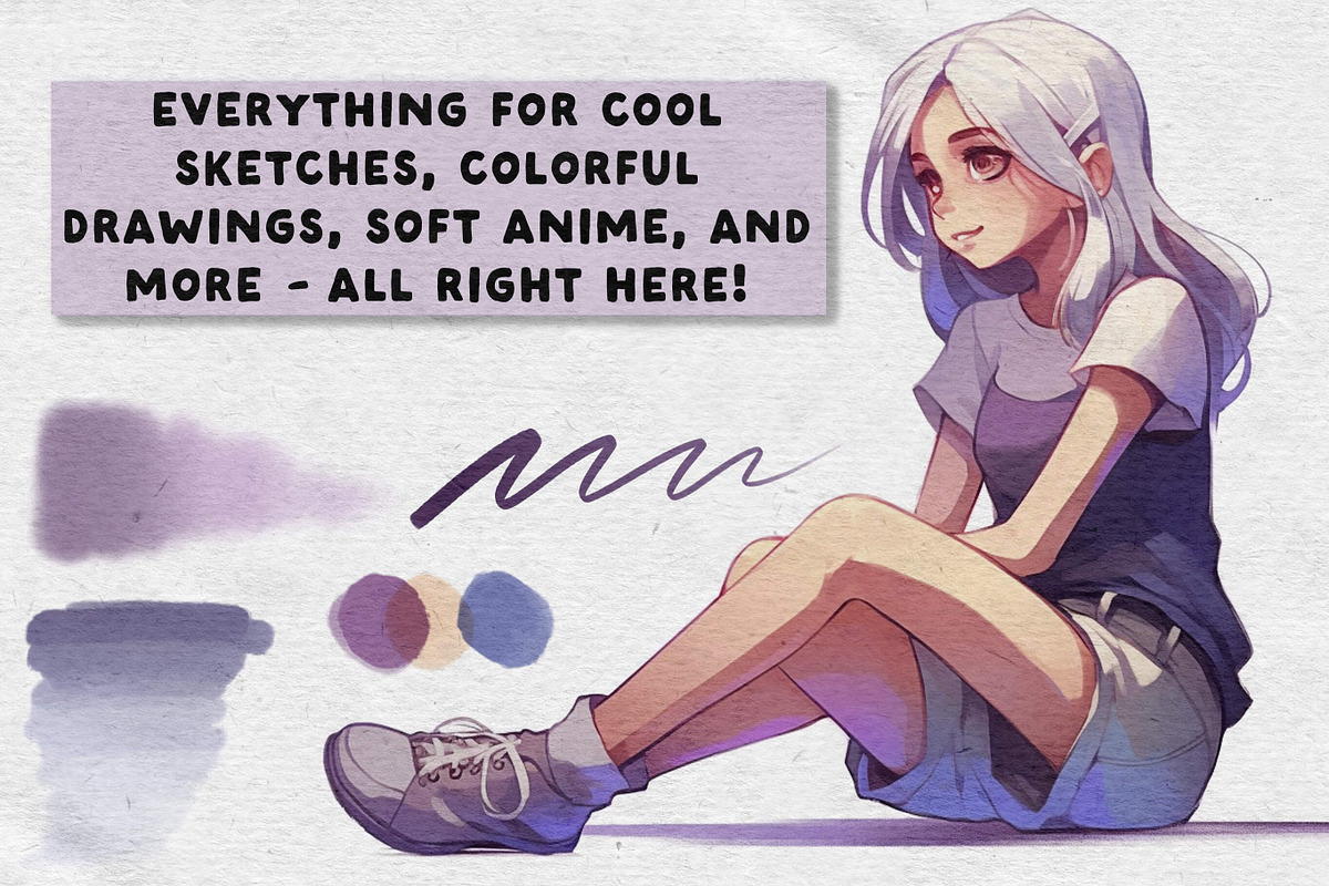 Procreate Sketch Soft Brushes, a Brush Add-On by BrushArchive (Photo 9 of 10)