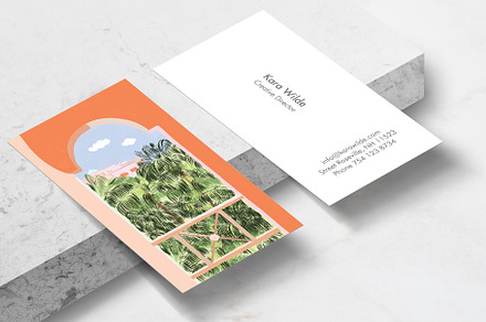 Summer Travel Business Card Template