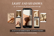 Light & Shadows: Aesthetic Reels Vid, a Social Media Template by MONO KEY STUDIO (Thumbnail 1 of 8)