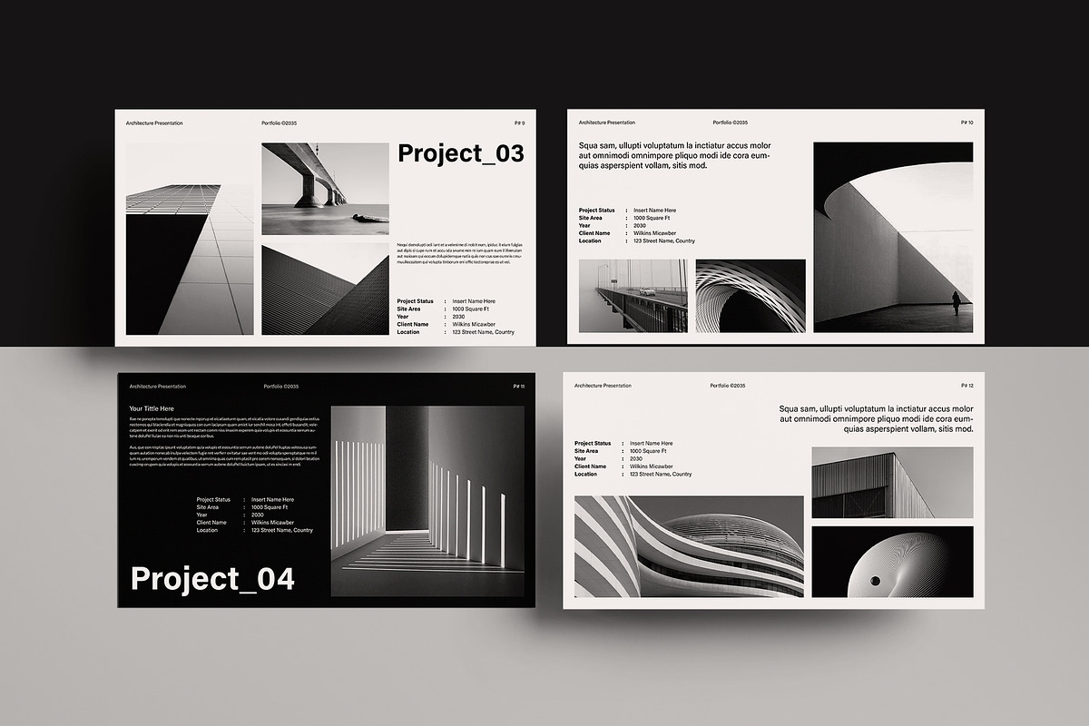 Architecture Portfolio Template, a Presentation Template by DesignCrest (Photo 8 of 13)