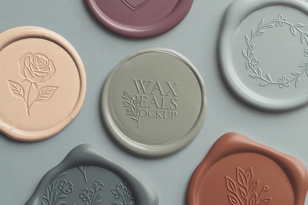 Wax Seals Mockup, a Product Mockup by Custom Scene (Photo 3 of 11)