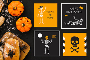 Skeleton Font And Graphics Pack