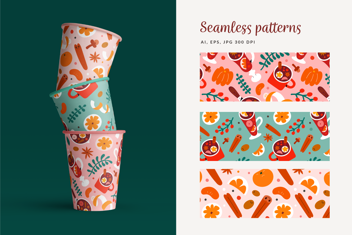 Mulled wine illustrations, a Decorative Illustration by Fave Brush (Photo 3 of 8)