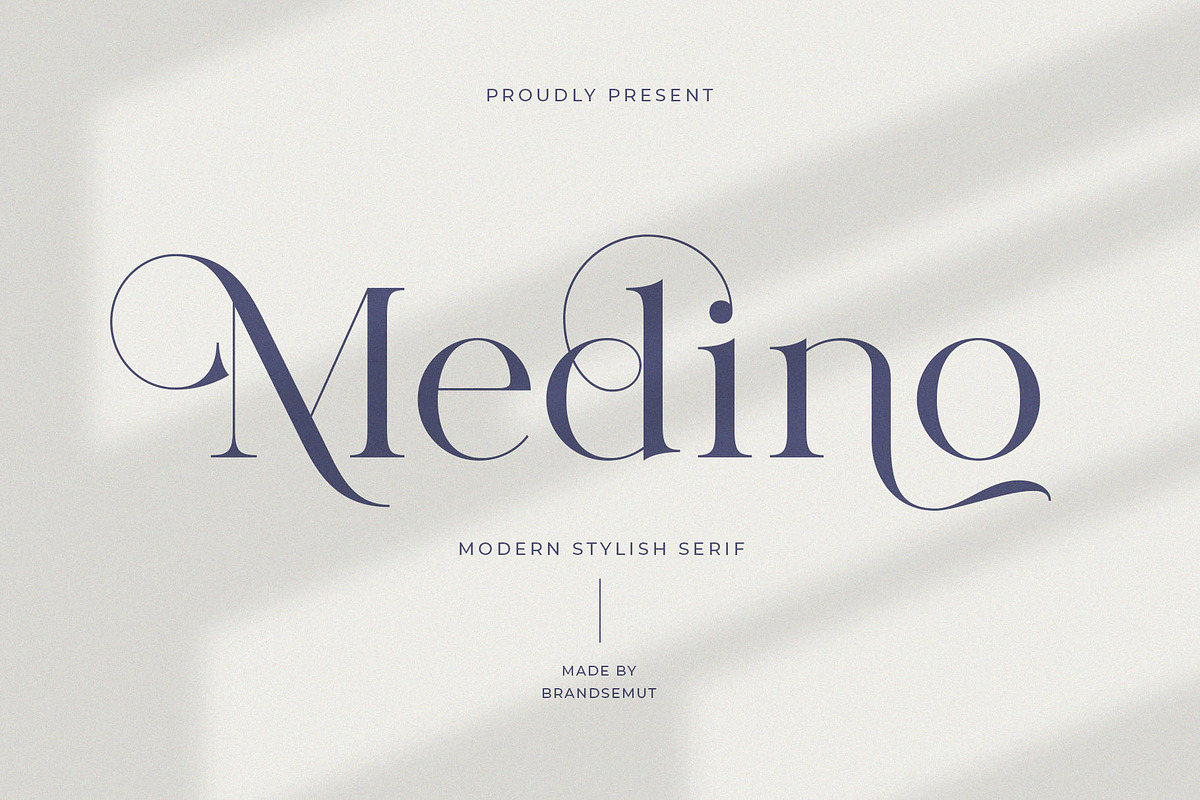 Medino // Modern Stylish Serif, a Serif Font by BrandSemut (Photo 1 of 10)