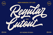 NZN Magnusa - Bold Script Font, a Font by Nizino Studio (Thumbnail 5 of 11)