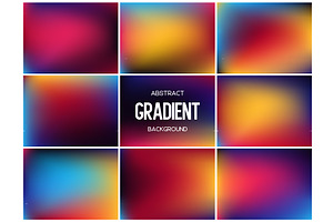 Set of vibrant tropical and night