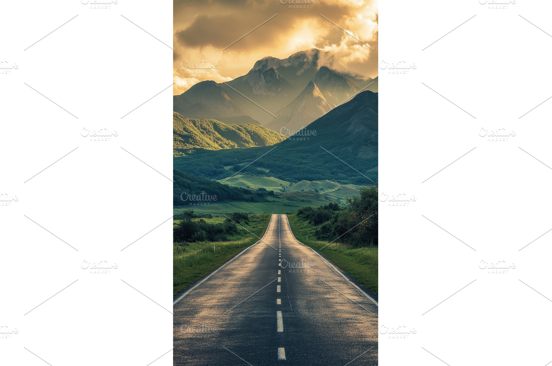 Scenic mountain highway, a Nature Photo by Beautiful things