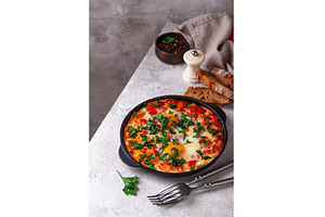 Shakshuka, traditional Jewish, a Food & Drink Photo by Yulia Furman