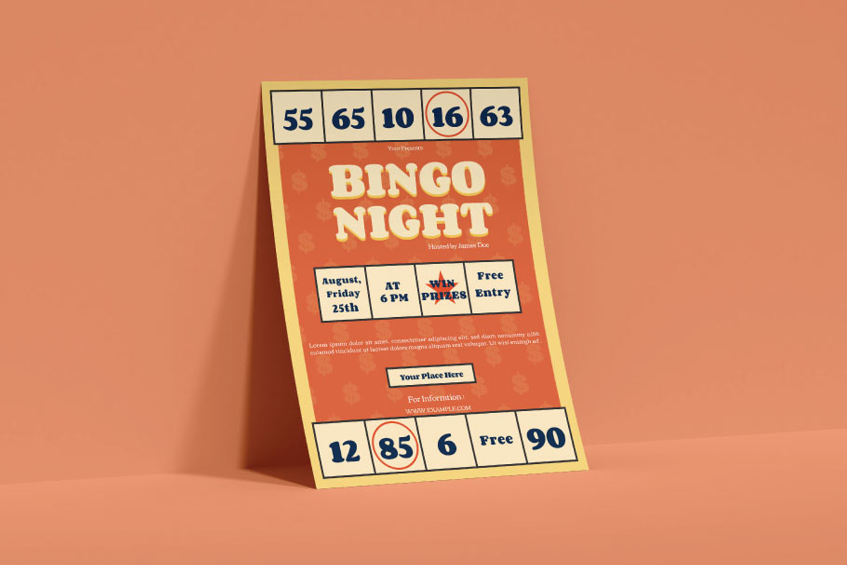 Bingo Night Flyer, a Flyer Template by FaraHelal (Photo 2 of 3)
