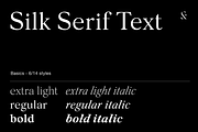 Silk Serif Text - 6 font family, a Serif Font by Silktype (Thumbnail 1 of 12)