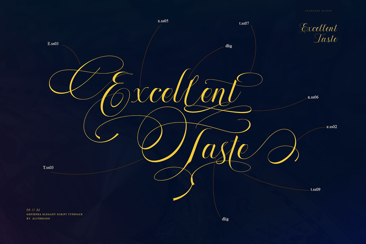 Gofienda, a Script Font by alit design (Photo 2 of 17)
