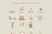 2021 Wall Calendar Cute Illustration, a Templates & Theme by Kalstud (Thumbnail 7 of 8)
