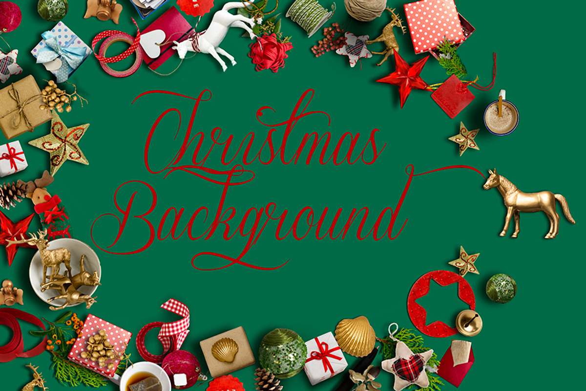 Christmas Background, a Print Template by JAY MID IMAGE