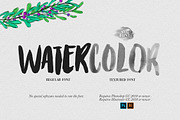 Watercolor Opentype-SVG Font, a Script Font by Ryn Pojas (Thumbnail 2 of 8)