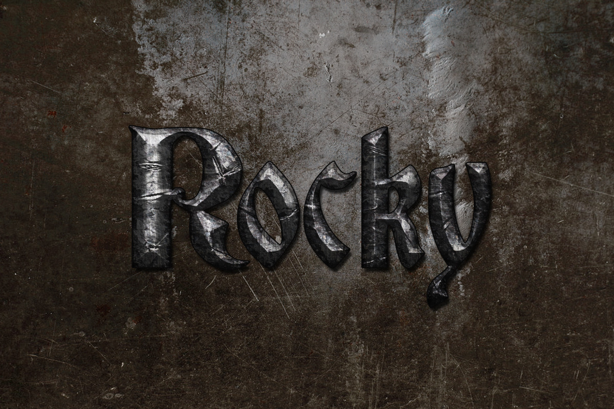Stone Text Styles for Photoshop, a Layer Style Add-On by Creativenauts