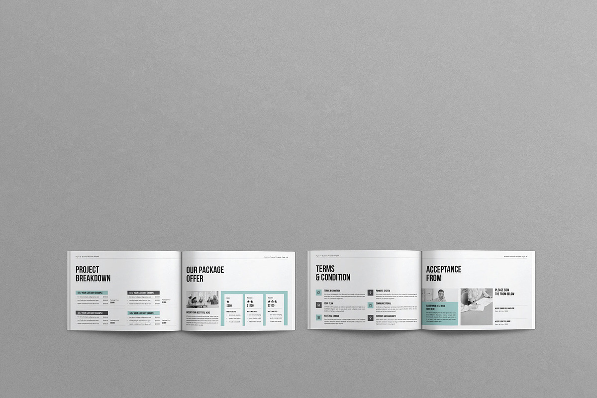 Business Proposal Template Landscape, a Brochure Template by Work-Envance (Photo 7 of 7)