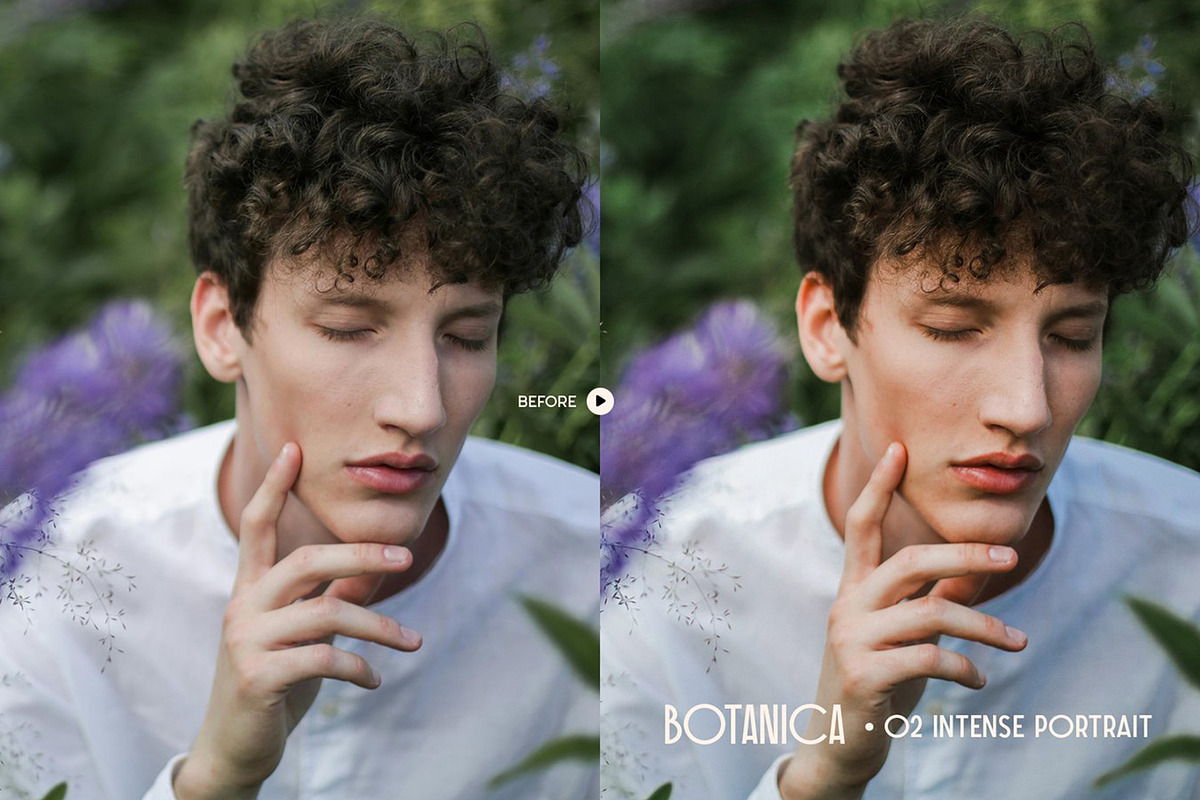Botanica Portrait Lightroom Presets, a Preset Add-On by skybluecreative (Photo 3 of 8)