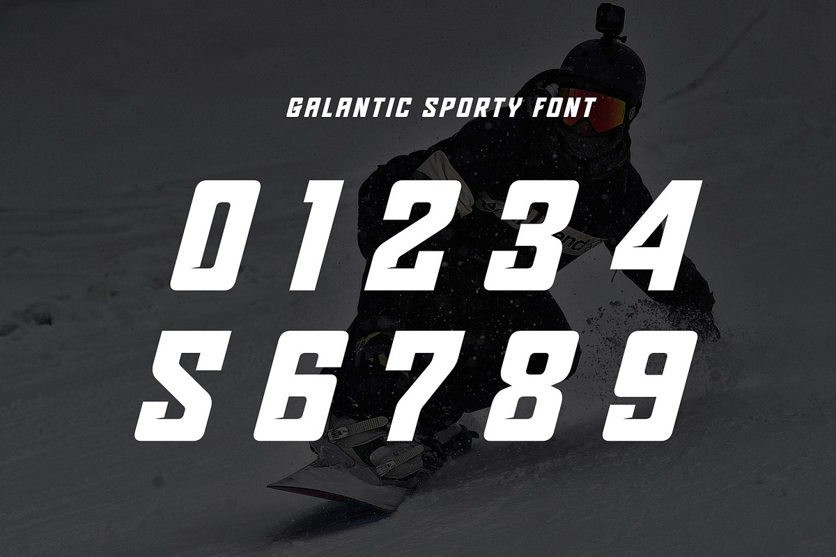 Galantic Sporty Font, a Sans Serif Font by RantautypeStudio (Photo 10 of 13)