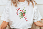 Christmas Candy Cane Clipart, an Illustration by Libby Wishes (Thumbnail 7 of 7)