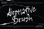 Aironative - Freestyle Brush Font, a Handwritten Font by tebaltipislab (Thumbnail 1 of 13)