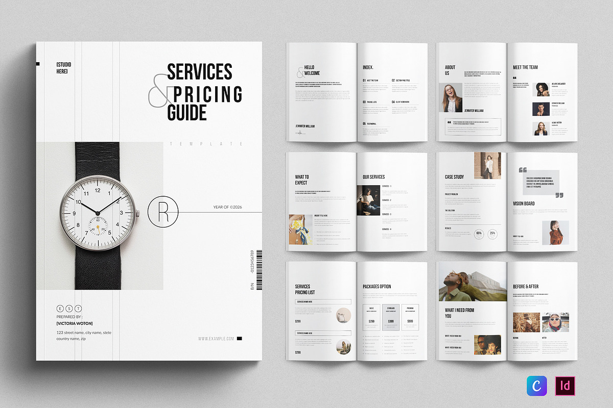 Services & Pricing Guide Template, a Brochure Template by E-Type (Photo 1 of 7)