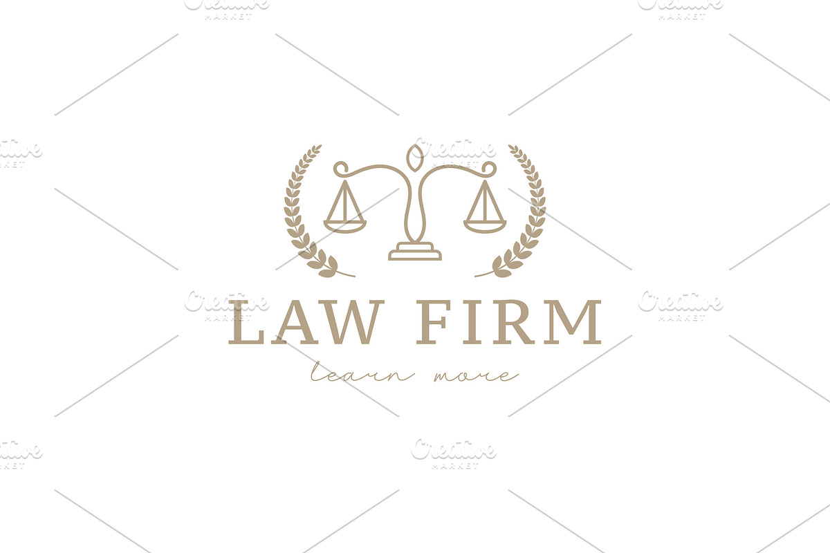 Law firm logo icon illustration, a Branding & Logo Template by Dyn Studio