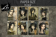 Whimsical Girl and Bird, Mixed Media, a Person Illustration by Digital Art Mahdiseño (Thumbnail 3 of 9)