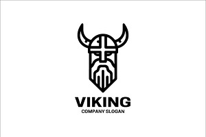 Viking Warrior Logo, a Branding & Logo Template by Vectorium Studio