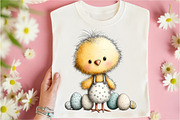 Whimsical Easter Chicken Clipart, an Illustration by Libby Wishes (Thumbnail 4 of 9)